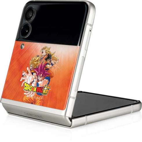 Dragon Ball Super Goku Evolution Galaxy Z Flip3 5G Skin