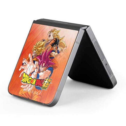 Dragon Ball Super Goku Evolution Galaxy Z Flip6 Skin