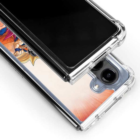 Dragon Ball Super Goku Evolution Galaxy Z Fold5 5G Clear Case