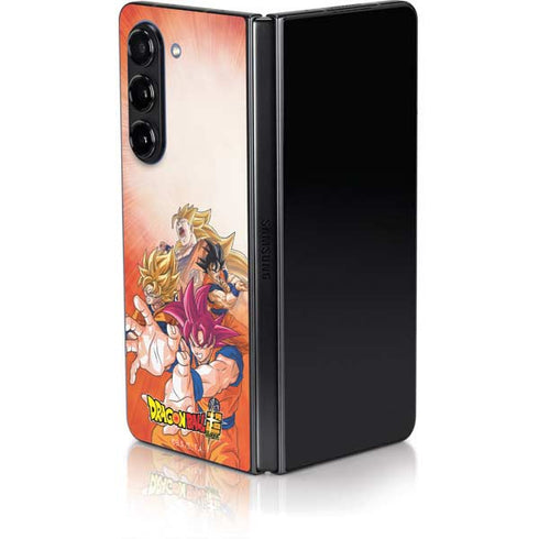 Dragon Ball Super Goku Evolution Galaxy Z Fold5 5G Skin