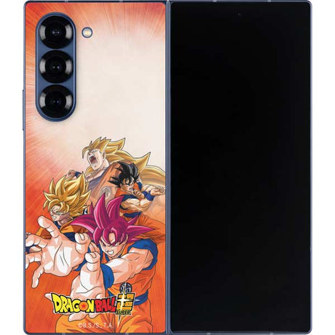 Dragon Ball Super Goku Evolution Galaxy Z Fold6 Skin