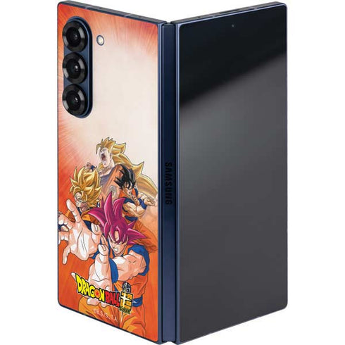 Dragon Ball Super Goku Evolution Galaxy Z Fold6 Skin