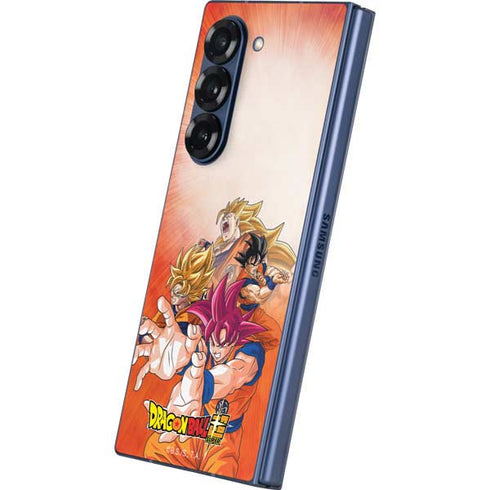 Dragon Ball Super Goku Evolution Galaxy Z Fold6 Skin