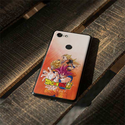 Dragon Ball Super Goku Evolution Google Pixel 3 Skin