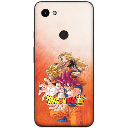 Dragon Ball Super Goku Evolution Google Pixel 3a Skin