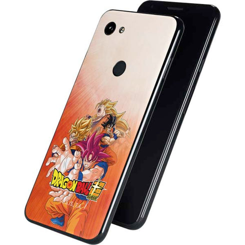 Dragon Ball Super Goku Evolution Google Pixel 3a Skin