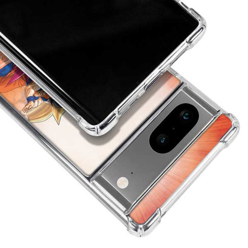 Dragon Ball Super Goku Evolution Google Pixel 8 Clear Case