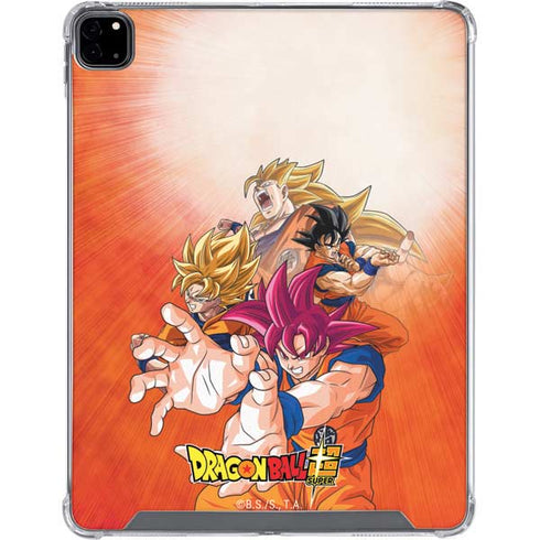 Dragon Ball Super Goku Evolution iPad Pro 12.9in (2020) Clear Case