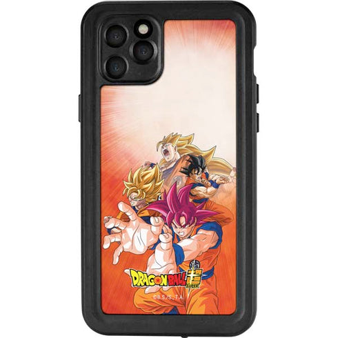 Dragon Ball Super Goku Evolution iPhone 11 Pro Max Waterproof Case