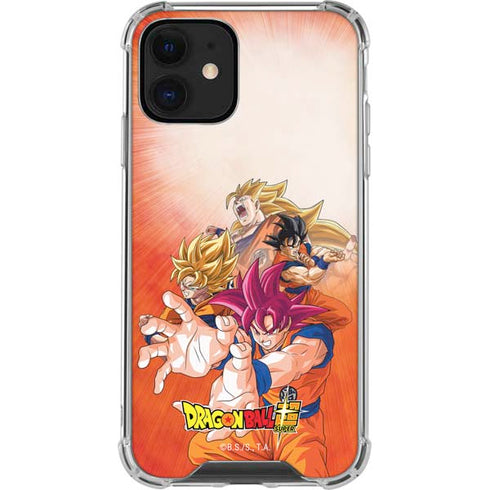 Dragon Ball Super Goku Evolution iPhone 12 Mini Clear Case