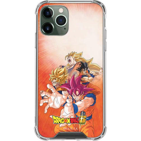 Dragon Ball Super Goku Evolution iPhone 12 Pro Clear Case