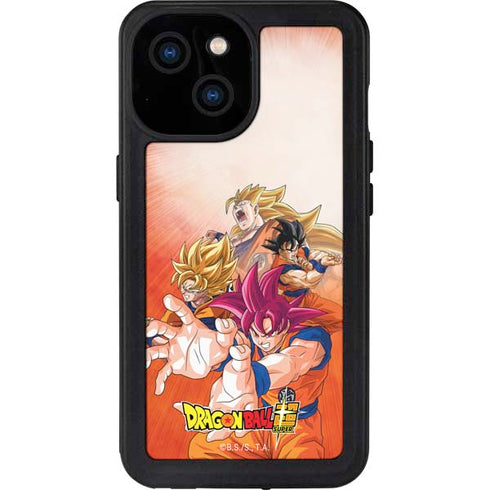 Dragon Ball Super Goku Evolution iPhone 13 Mini Waterproof Case