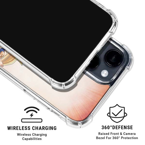 Dragon Ball Super Goku Evolution iPhone 14 Plus Clear Case