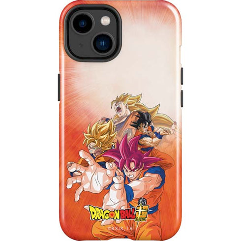 Dragon Ball Super Goku Evolution iPhone 14 Plus Impact Case
