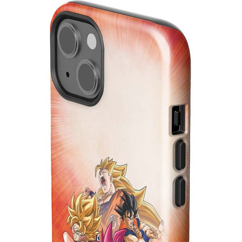 Dragon Ball Super Goku Evolution iPhone 15 Plus Impact Case