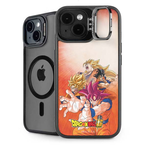 Dragon Ball Super Goku Evolution iPhone 15 Plus Kickstand Case