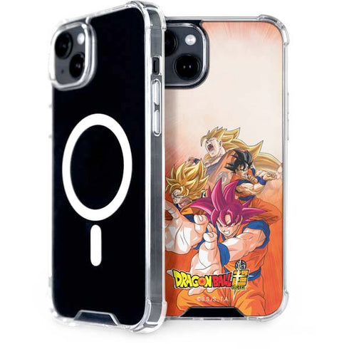 Dragon Ball Super Goku Evolution iPhone 15 Plus MagSafe Case