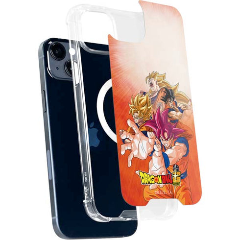 Dragon Ball Super Goku Evolution iPhone 15 Plus MagSafe Case