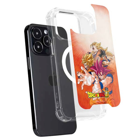 Dragon Ball Super Goku Evolution iPhone 15 Pro MagSafe Case