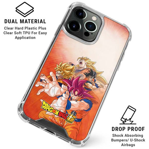 Dragon Ball Super Goku Evolution iPhone 16 Pro Max Clear Case