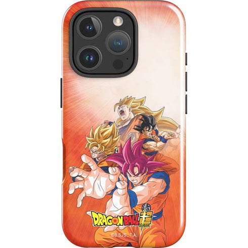 Dragon Ball Super Goku Evolution iPhone 16 Pro Max Impact Case