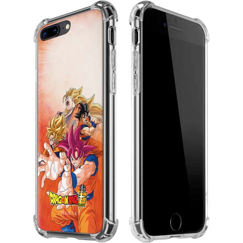 Dragon Ball Super Goku Evolution iPhone 7/8 Plus Clear Case