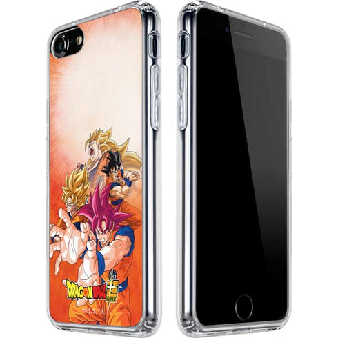 Dragon Ball Super Goku Evolution iPhone SE (2nd & 3rd Gen) Clear Case