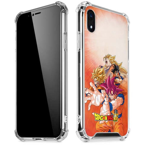 Dragon Ball Super Goku Evolution iPhone XR Clear Case