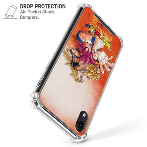 Dragon Ball Super Goku Evolution iPhone XR Clear Case