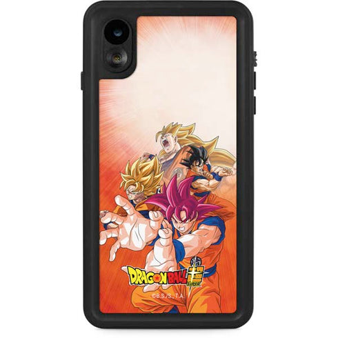 Dragon Ball Super Goku Evolution iPhone XR Waterproof Case