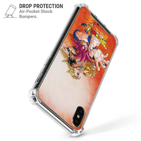 Dragon Ball Super Goku Evolution iPhone XS Max Clear Case