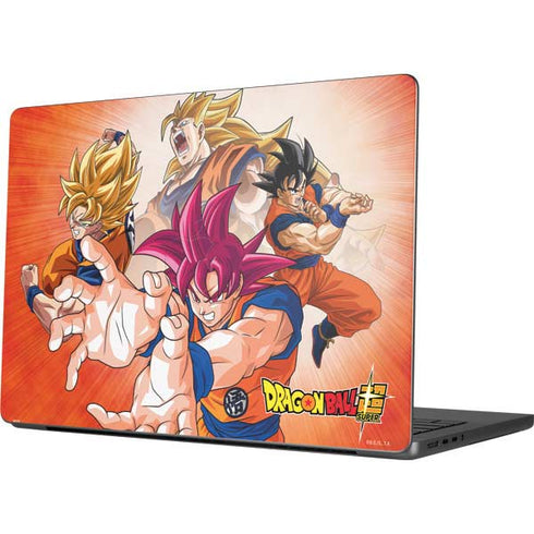 Dragon Ball Super Goku Evolution Apple MacBook Pro 14-inch Skin