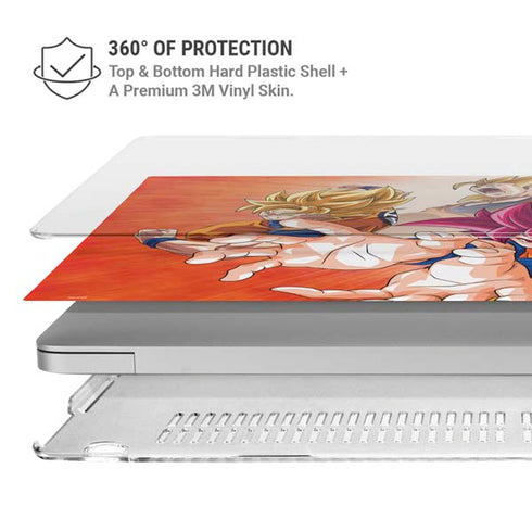 Dragon Ball Super Goku Evolution MacBook Pro 16in (2021-25) Case plus Skin