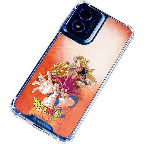 Dragon Ball Super Goku Evolution Moto G 5G (2024) Clear Case