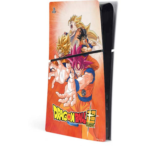 Dragon Ball Super Goku Evolution PS5 Slim Digital Edition Console Skin