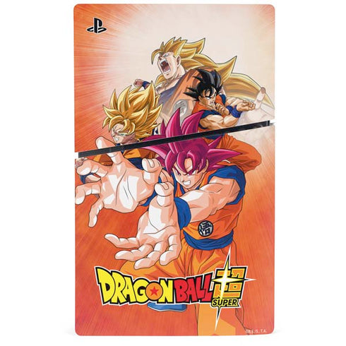 Dragon Ball Super Goku Evolution PS5 Slim Digital Edition Console Skin