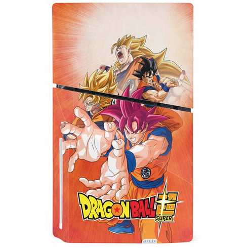 Dragon Ball Super Goku Evolution PS5 Slim Disk Bundle Skin