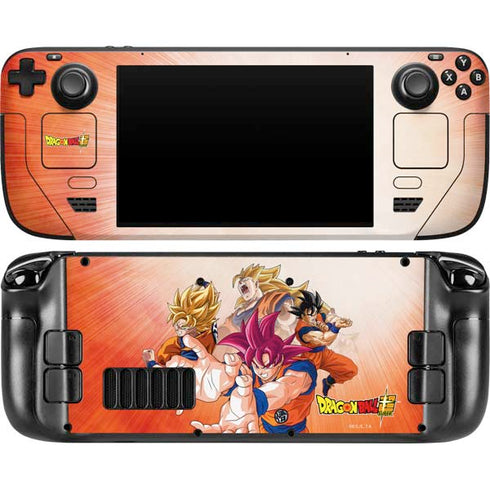 Dragon Ball Super Goku Evolution Steam Deck Handheld Gaming Computer OLED Skin