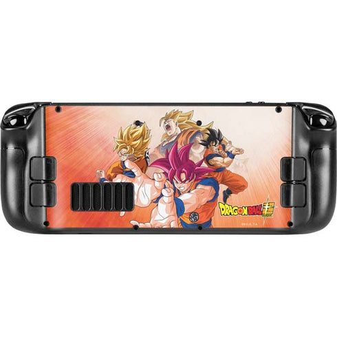 Dragon Ball Super Goku Evolution Steam Deck Handheld Gaming Computer OLED Skin