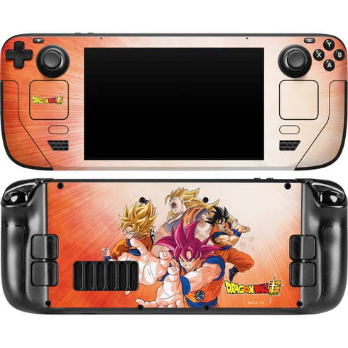 Dragon Ball Super Goku Evolution Steam Deck Handheld Gaming Computer Skin