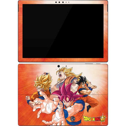 Dragon Ball Super Goku Evolution Surface Pro 7 Skin