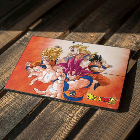 Dragon Ball Super Goku Evolution Surface Pro 7 Skin