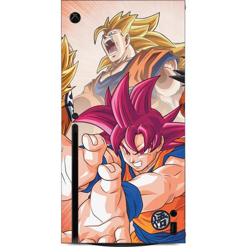 Dragon Ball Super Goku Evolution Xbox Series X Console Skin
