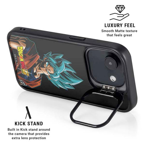 Dragon Ball Super Goku iPhone 16e Kickstand Case