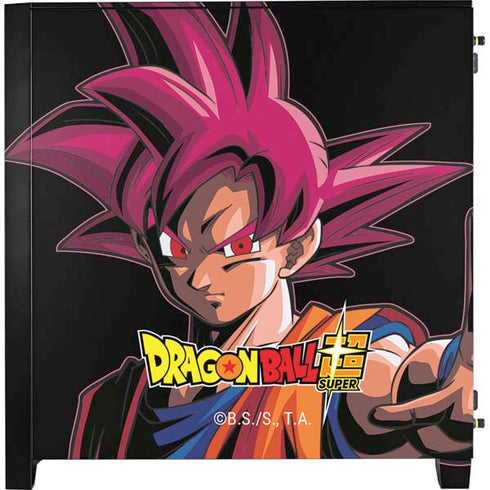 Dragon Ball Super Goku Portrait Super Sayan 4 Corsair 4000D Tempered Glass Mid-Tower ATX Case Skin