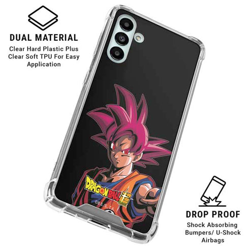 Dragon Ball Super Goku Portrait Super Sayan 4 Galaxy A13 5G Clear Case