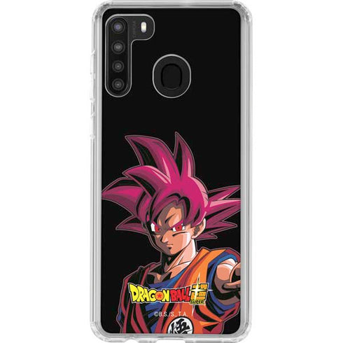 Dragon Ball Super Goku Portrait Super Sayan 4 Galaxy A21 Clear Case