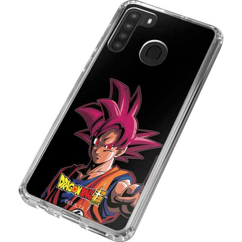 Dragon Ball Super Goku Portrait Super Sayan 4 Galaxy A21 Clear Case