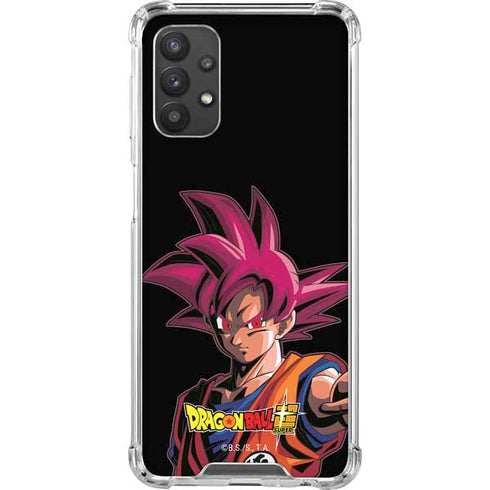 Dragon Ball Super Goku Portrait Super Sayan 4 Galaxy A32 5G Clear Case
