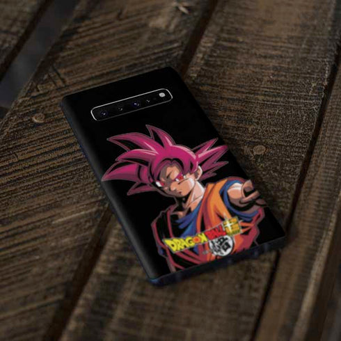 Dragon Ball Super Goku Portrait Super Sayan 4 Galaxy S10 Plus Skin